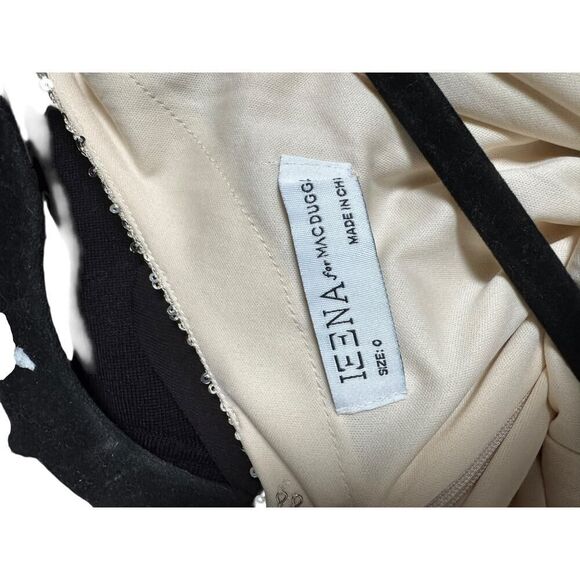 Ieena for Mac Duggal Black Rhinestone Accented Halter Gown - Size 0 - NWT - Picture 6 of 6